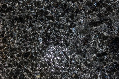 Kabarcıklanma bahar su yakın çekim.