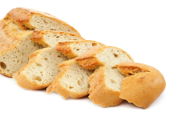 Brood geïsoleerd op witte achtergrond. — Stockfoto