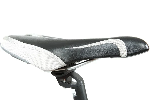 Assento de bicicleta em um fundo branco . — Fotografia de Stock