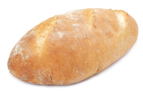 Pagnotta di pane isolato su sfondo bianco. — Foto Stock