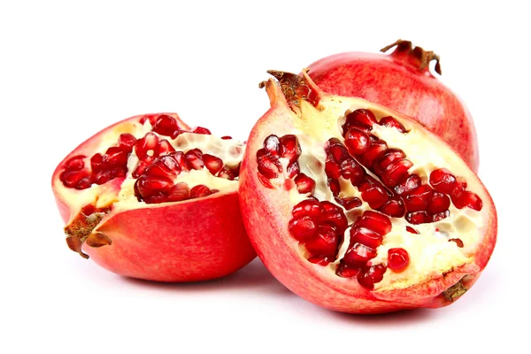 Fresh pomegranate on white background. — Stock Photo, Image