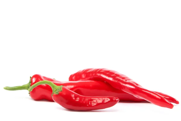 Färsk röd paprika på vit bakgrund. — Stockfoto