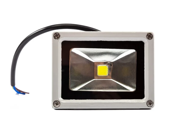 Diody LED reflektor na białym tle. — Zdjęcie stockowe