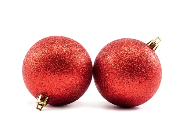 Christmas balls on a white background. — Stock Photo, Image