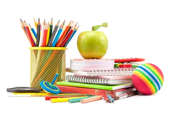 Fournitures scolaires et de bureau. Retour à l'école . — Photo