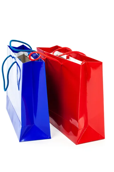 Gift bags on a white background. — Stock Photo, Image