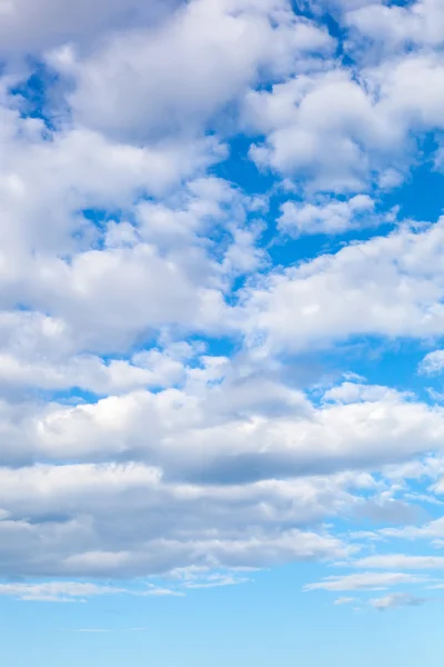Blue sky with clouds closeup — Stock Photo, Image