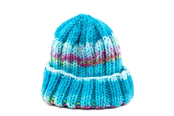 Abbigliamento invernale freddo - cappello di lana lavorato a maglia — Foto Stock