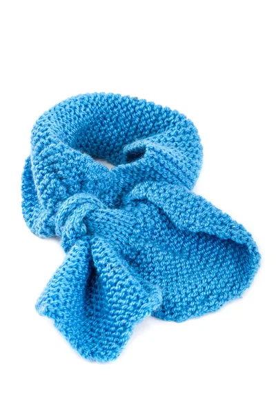 Indumenti invernali freddi - sciarpa di lana lavorata a maglia — Foto Stock
