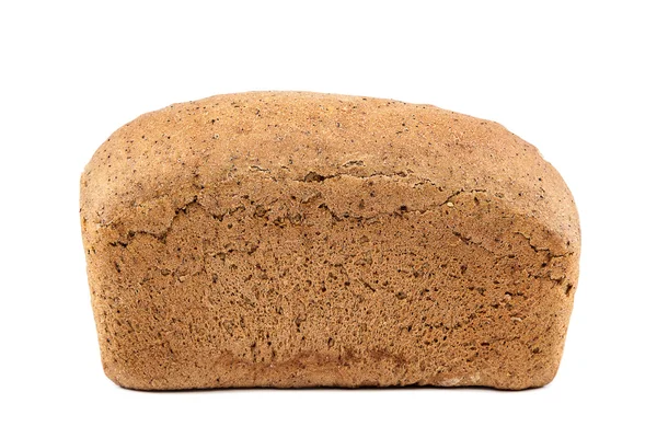 Laib Brot auf weißem Hintergrund. — Stockfoto