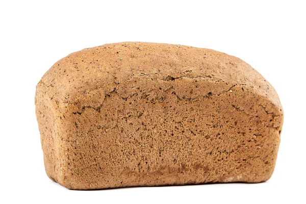 Laib Brot auf weißem Hintergrund. — Stockfoto