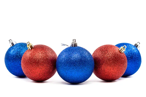 Christmas balls on a white background. — Stock Photo, Image