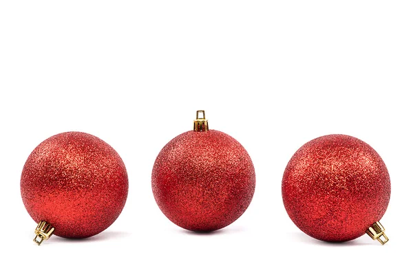 Christmas balls on a white background. — Stock Photo, Image