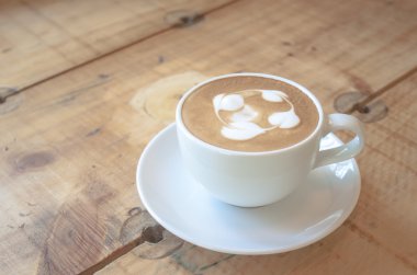 kapuçino tablo vintage sesi üzerine kahve