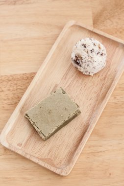 yeşil çay brownie üst tablo