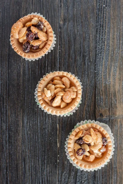 Maple Caramel Cashew Nut Tarts — Stock fotografie
