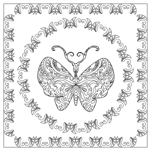 Coloriage papillon — Photo