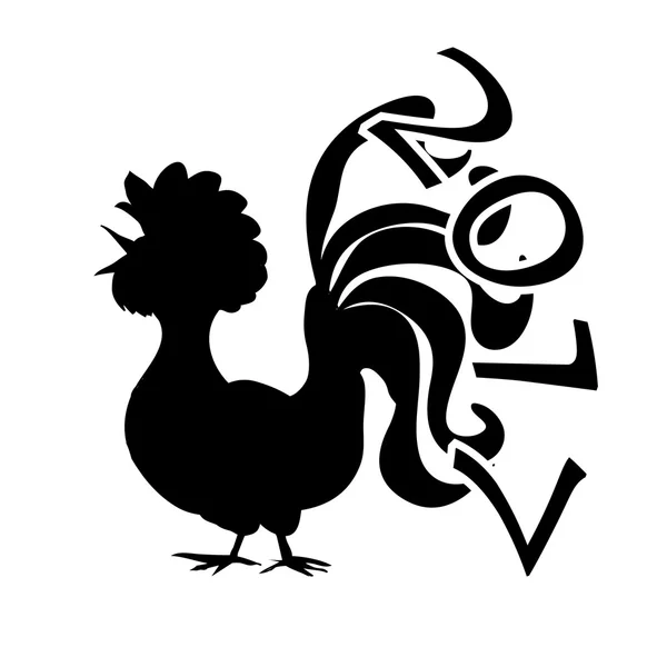Chinese New Year  2017 astrological symbol  Rooster — Stock Photo, Image