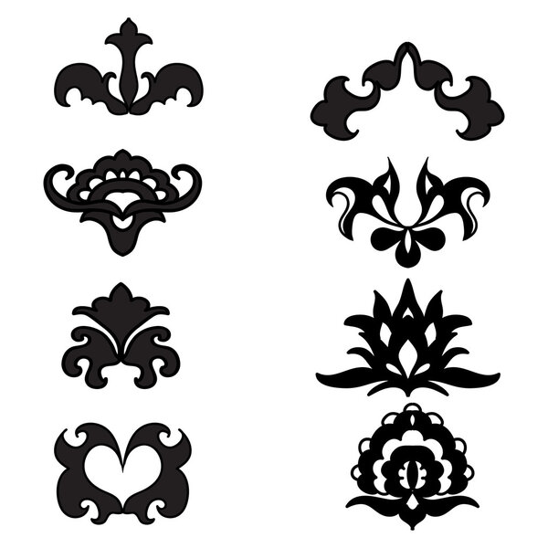 Набор элементов декоративного дизайна
