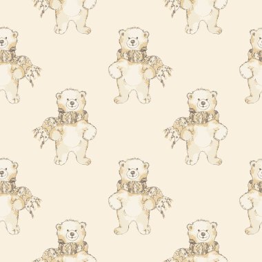 suluboya kutup ayısı seamless modeli