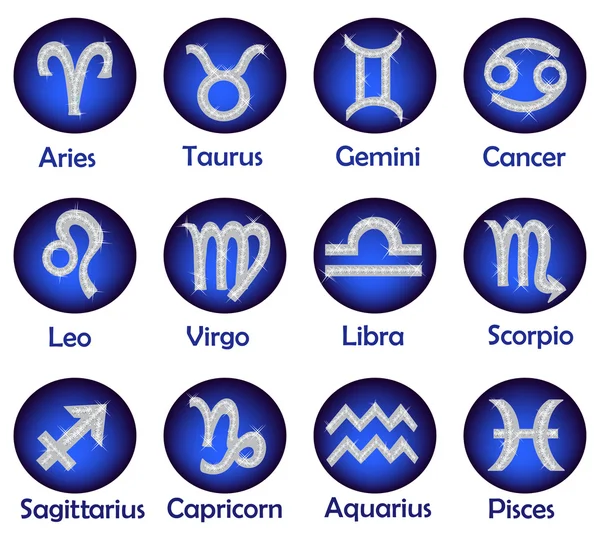 Horoscope icons set — Stock Photo, Image