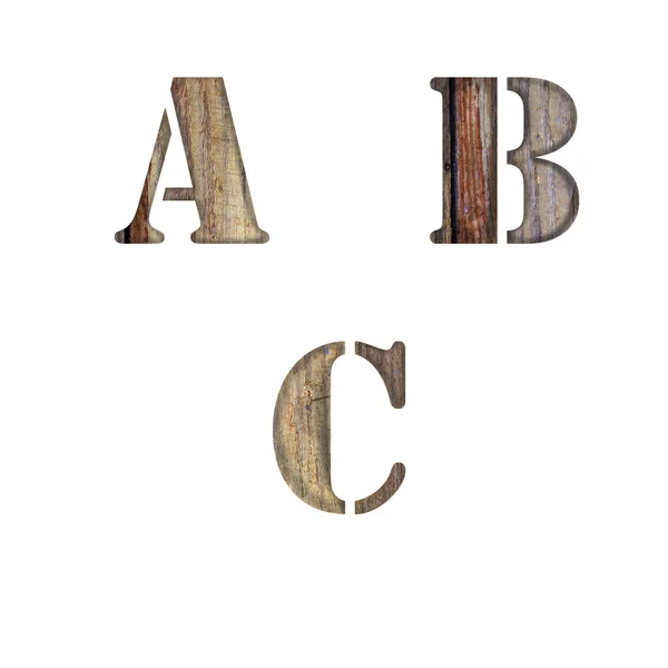 Drewniane abc — Zdjęcie stockowe