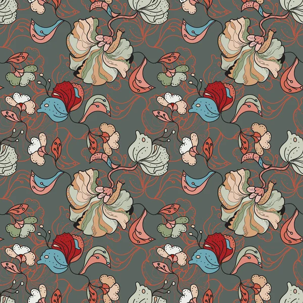 Oriental floral Seamless PAttern — Stock Photo, Image