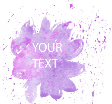 Suluboya afiş pembe