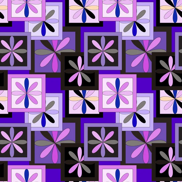 Geometrische Patchwork-Farbe nahtloses Muster — Stockfoto