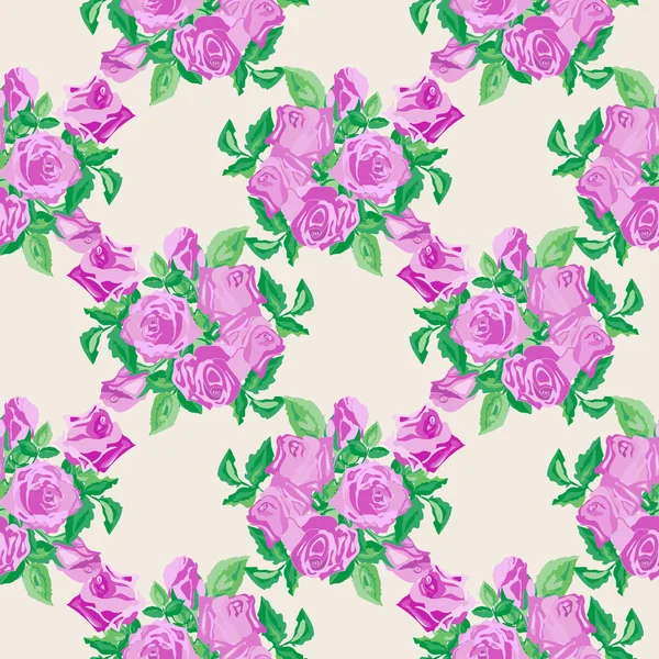 Vintage Roses Seamless Pattern — Stock Photo, Image