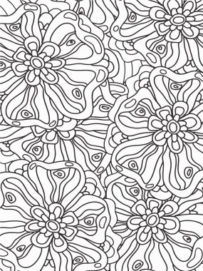 Flowers zentangle