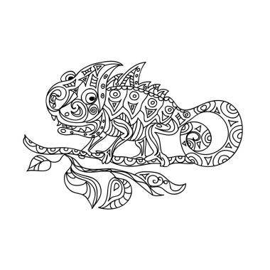 Bukalemun zentangle