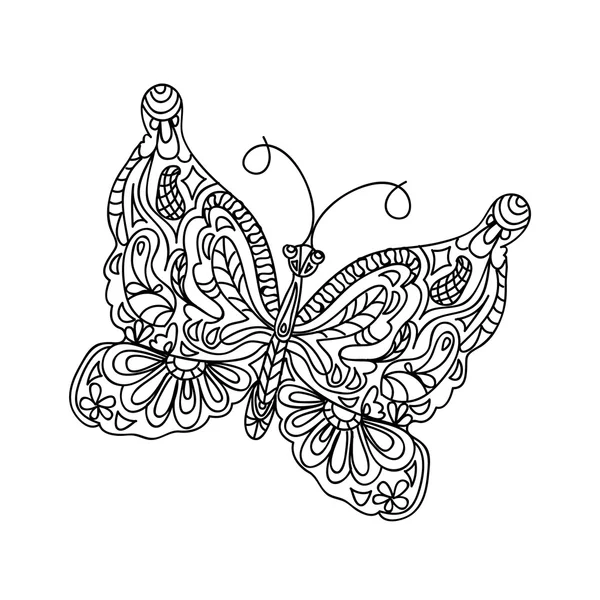 Coloriage papillon — Photo