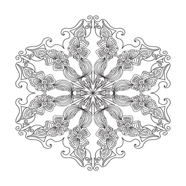 Soyut mandala zentangle