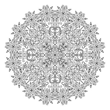 Soyut mandala zentangle