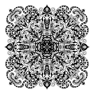Soyut mandala zentangle