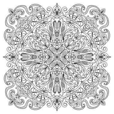 Soyut mandala zentangle