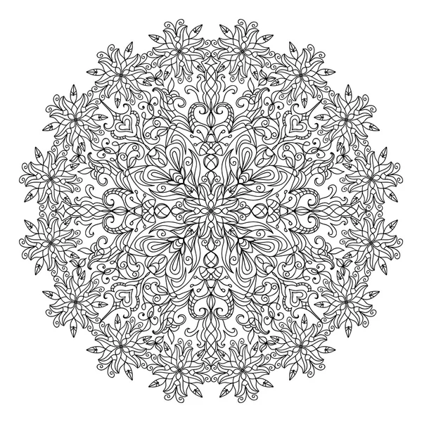 抽象的なマンダラ zentangle — ストック写真