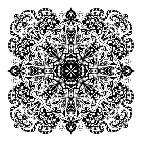 Abstraktes Mandala-Zentangle — Stockfoto