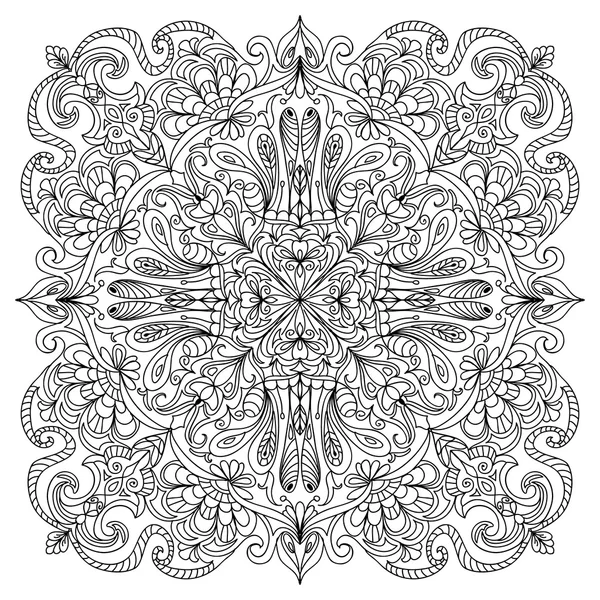 Abstraktes Mandala-Zentangle — Stockfoto