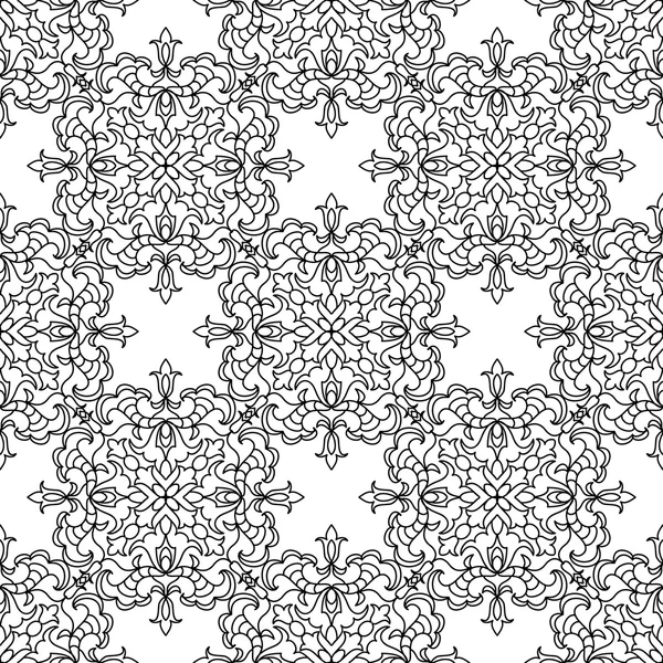 Abstract snowflakes seamless pattern — Stock Photo, Image