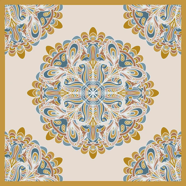 Dekorativer Schal Bandana Royal Muster — Stockfoto