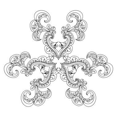 Soyut mandala öğesi