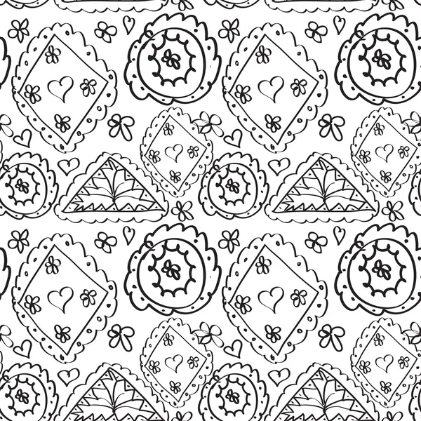 Abstract Doodles Seamless Pattern — Stock Photo, Image