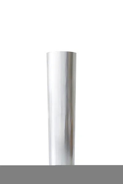 Aluminium-Eimer-Vorlage auf weißem Hintergrund — Stockfoto