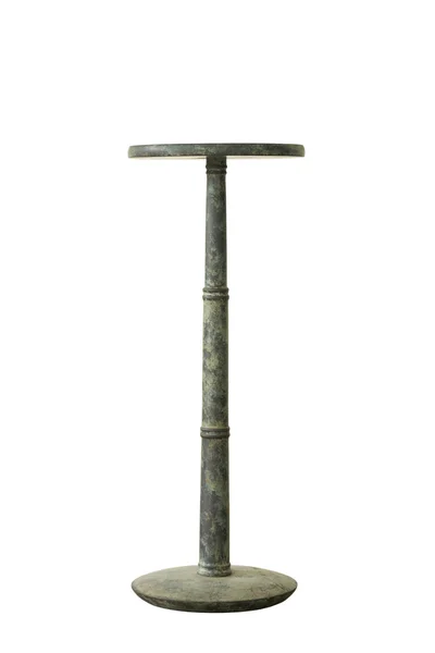 Lanterna de bronze antigo no fundo branco — Fotografia de Stock