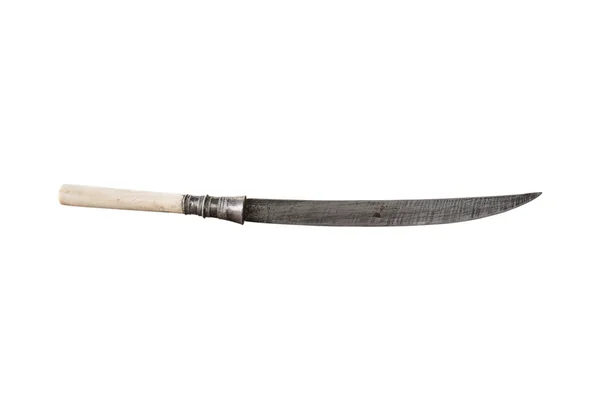 Coltello antico manico avorio — Foto Stock