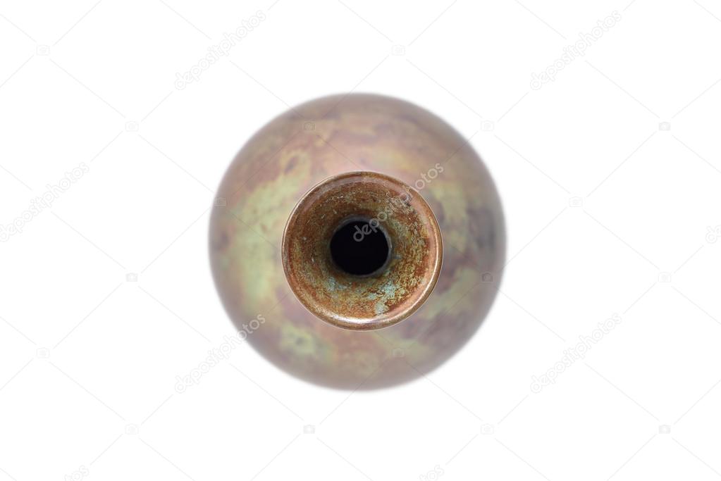 Small antique bronze vase (Top View) — Stock Photo © charmboyz 76733349