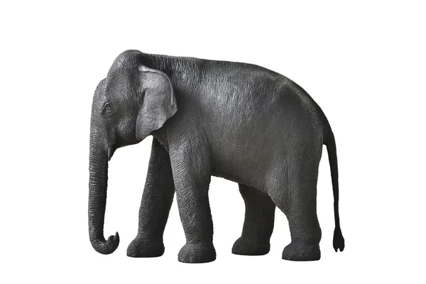 Wood elephant in action — Stock Photo, Image