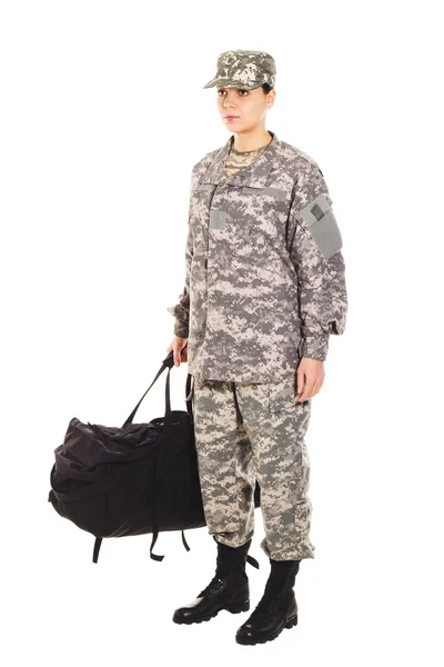 Soldato in uniforme militare — Foto Stock